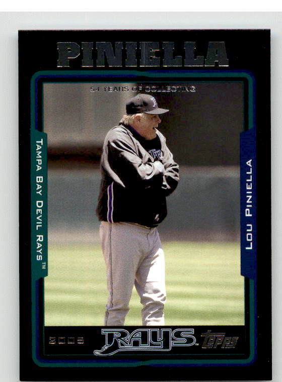 Lou Piniella MG Card 2005 Topps Black #294 Image 1