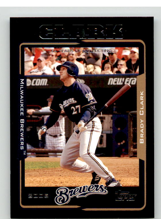 Brady Clark Card 2005 Topps Black #384 Image 1