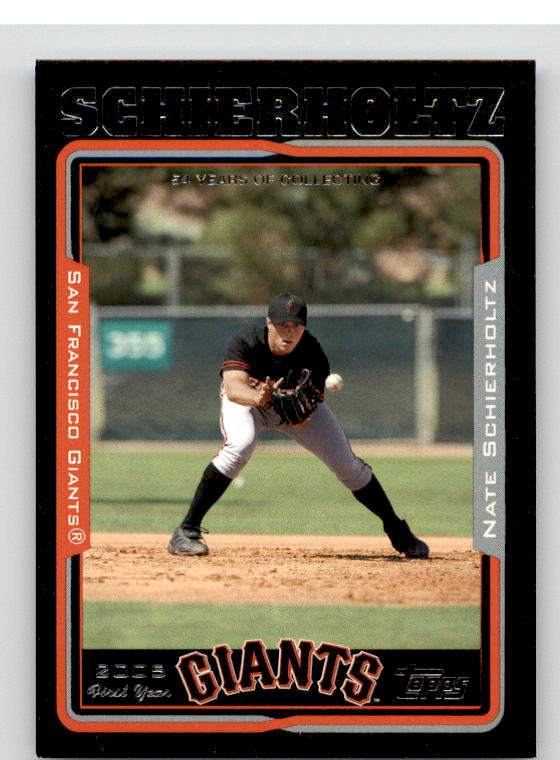 Nate Schierholtz FY Card 2005 Topps Black #301 Image 1