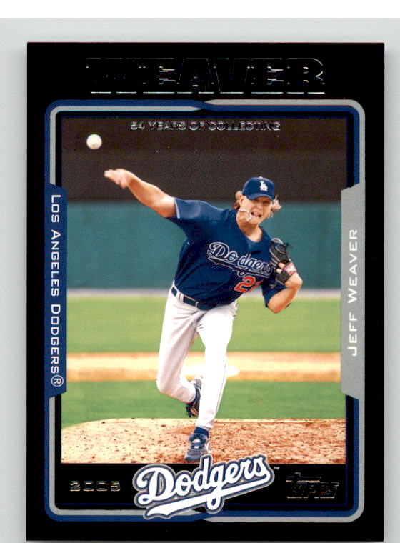 Jeff Weaver Card 2005 Topps Black #415 Image 1