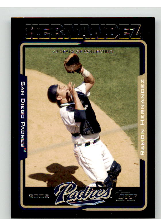 Ramon Hernandez Card 2005 Topps Black #424 Image 1