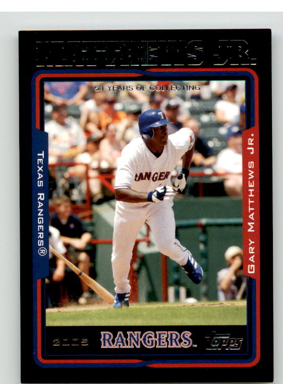 Gary Matthews Jr. Card 2005 Topps Black #429 Image 1