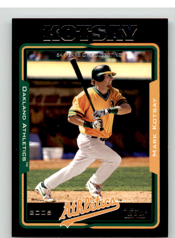 Mark Kotsay Card 2005 Topps Black #431 Image 1