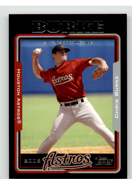 Chris Burke Card 2005 Topps Black #473 Image 1