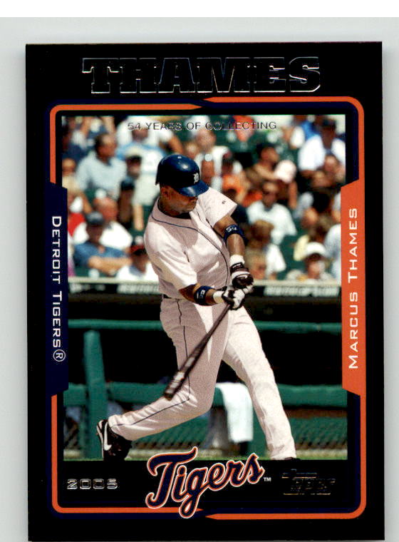 Marcus Thames Card 2005 Topps Black #507 Image 1