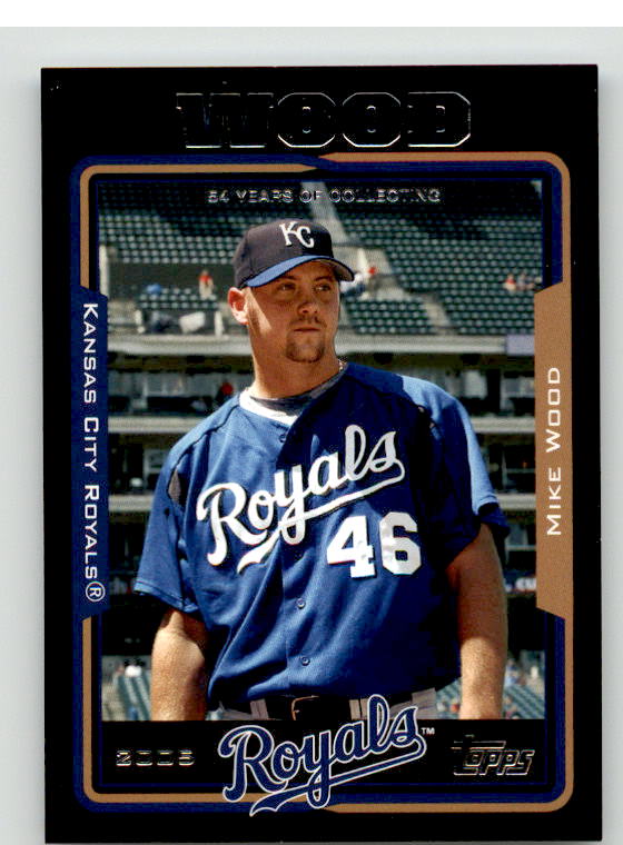 Mike Wood Card 2005 Topps Black #521 Image 1