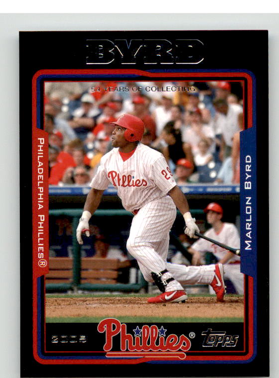 Marlon Byrd Card 2005 Topps Black #525 Image 1