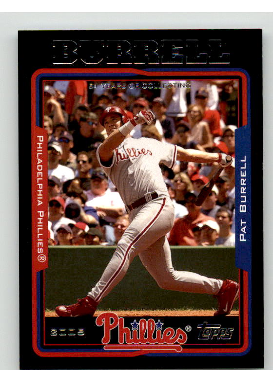 Pat Burrell Card 2005 Topps Black #550 Image 1