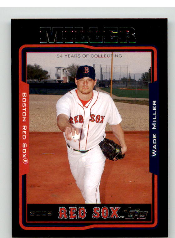 Wade Miller Card 2005 Topps Black #580 Image 1