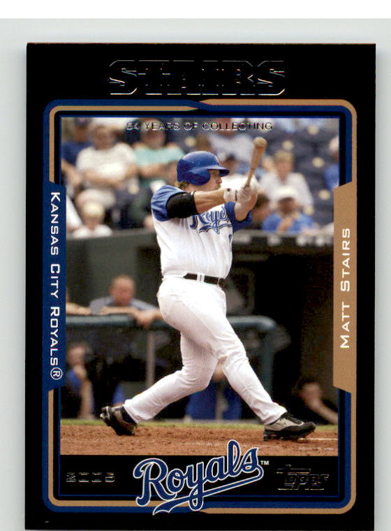 Matt Stairs Card 2005 Topps Black #581 Image 1