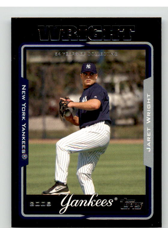 Jaret Wright Card 2005 Topps Black #602 Image 1