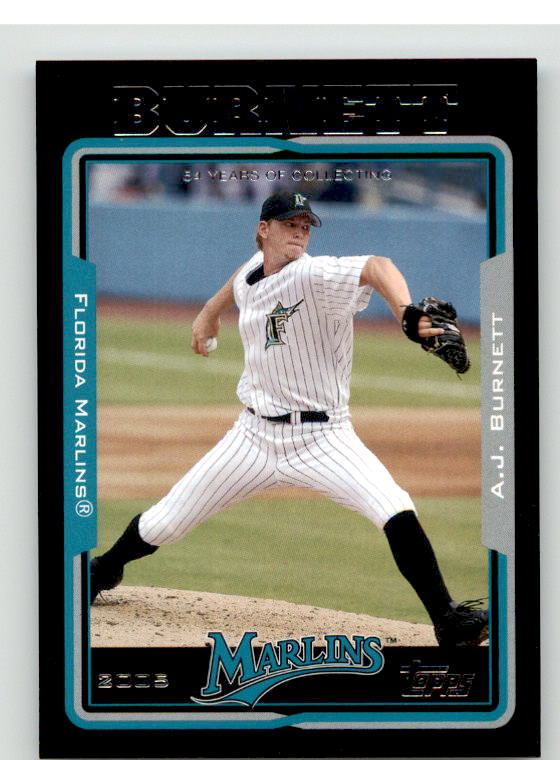 A.J. Burnett Card 2005 Topps Black #609 Image 1