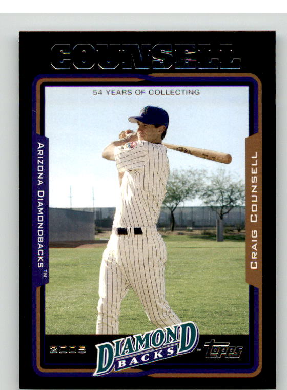 Craig Counsell Card 2005 Topps Black #612 Image 1