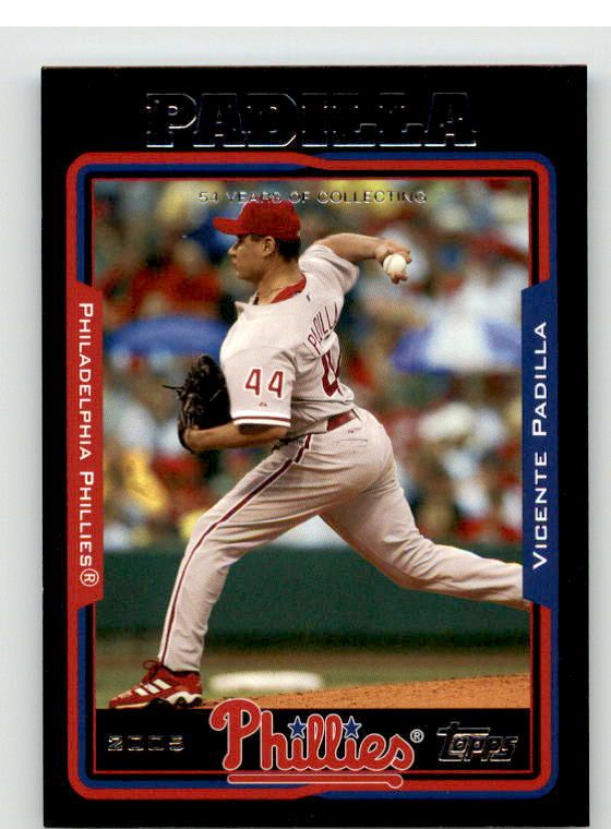 Vicente Padilla Card 2005 Topps Black #630 Image 1