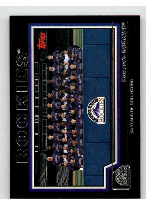 Colorado Rockies TC Card 2005 Topps Black #647 Image 1