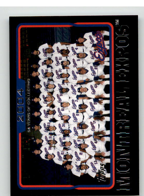 Montreal Expos TC Card 2005 Topps Black #655 Image 1