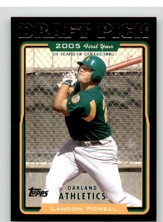 Landon Powell FY Rookie Card 2005 Topps Black #676 Image 1