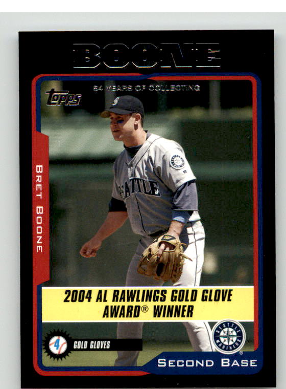 Bret Boone GG Card 2005 Topps Black #698 Image 1