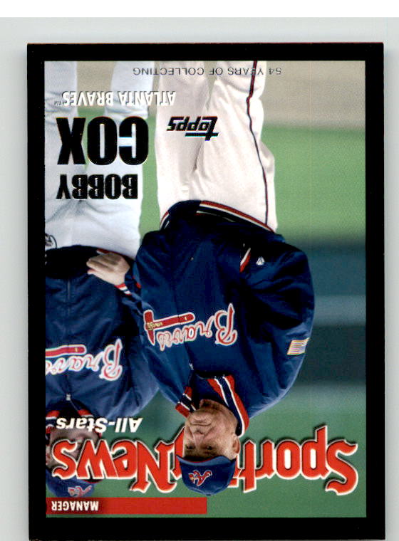 Bobby Cox MG AS Card 2005 Topps Black #730 Image 1