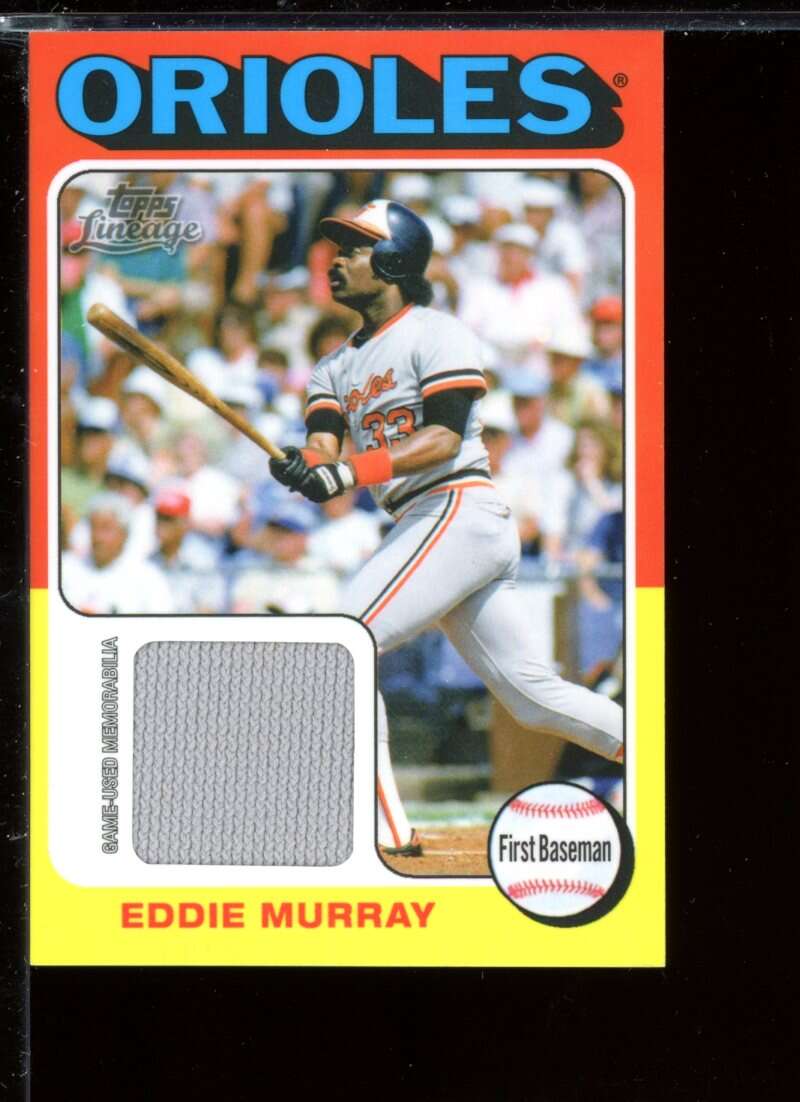 Eddie Murray Card 2011 Topps Lineage '75 Mini Relics #EM Image 1