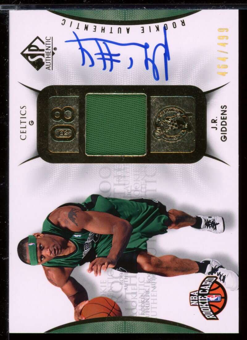 J.R. Giddens JSY AU Rookie Card 2008-09 SP Authentic #114 /499 Image 1