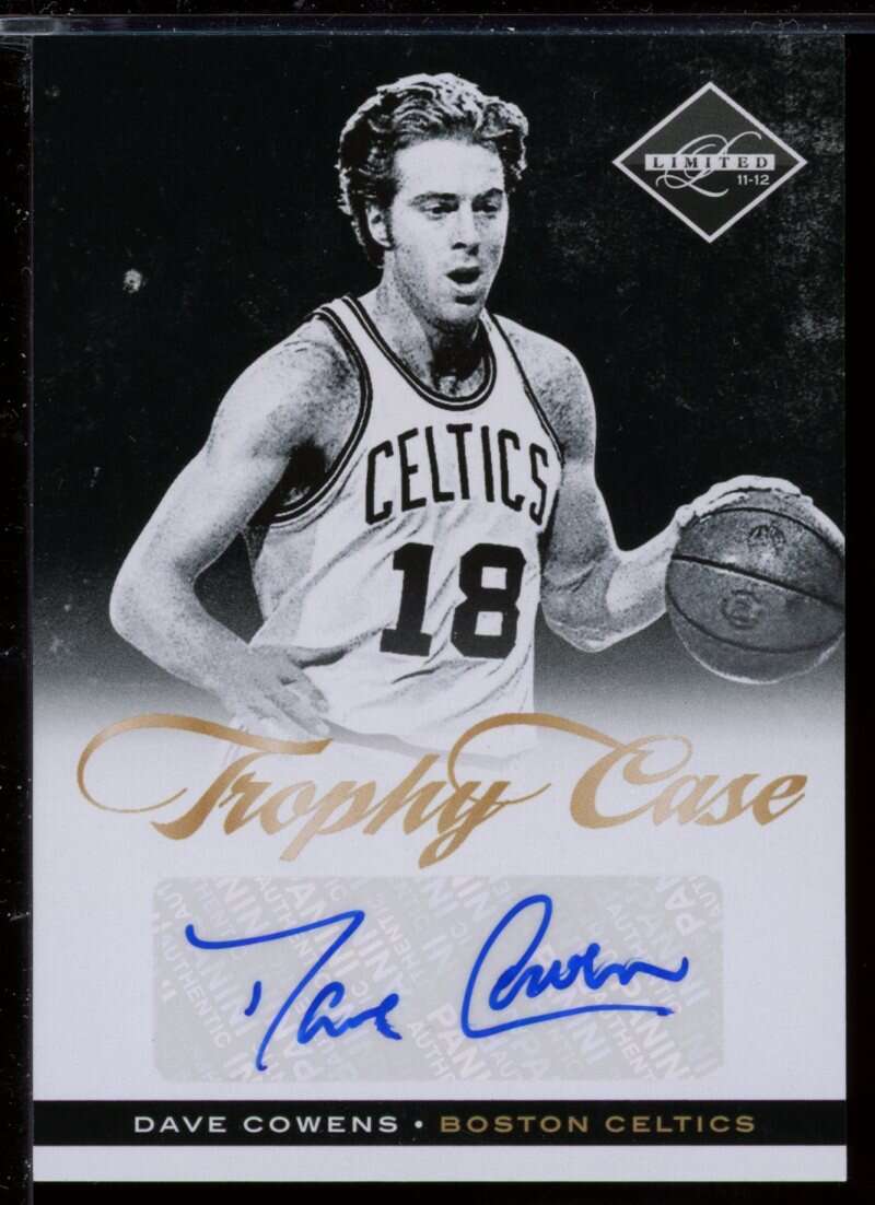 Dave Cowens Card 2011-12 Limited Trophy Case Signatures #46 /49 Image 1