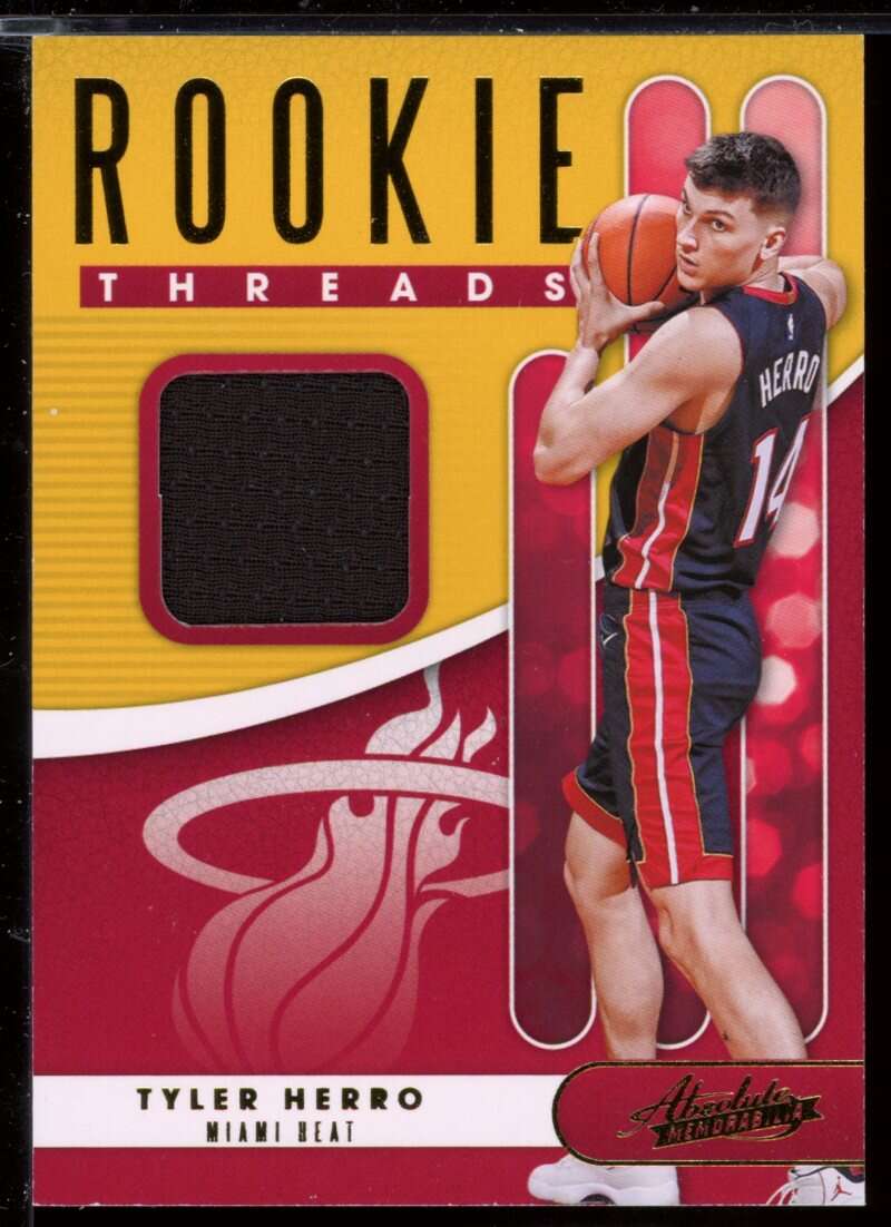 Tyler Herro Rookie Card 2019-20 Absolute Memorabilia Rookie Threads Level 1 #14 Image 1