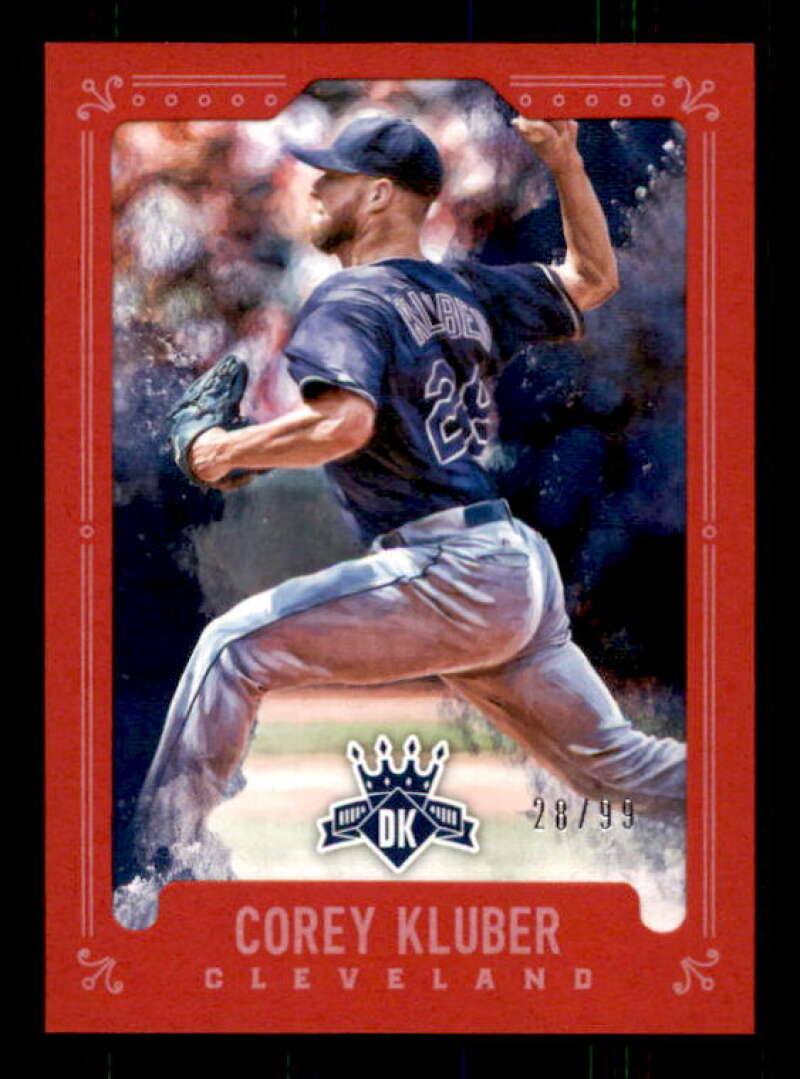 Corey Kluber Card 2017 Diamond Kings Framed Red #62A Image 1