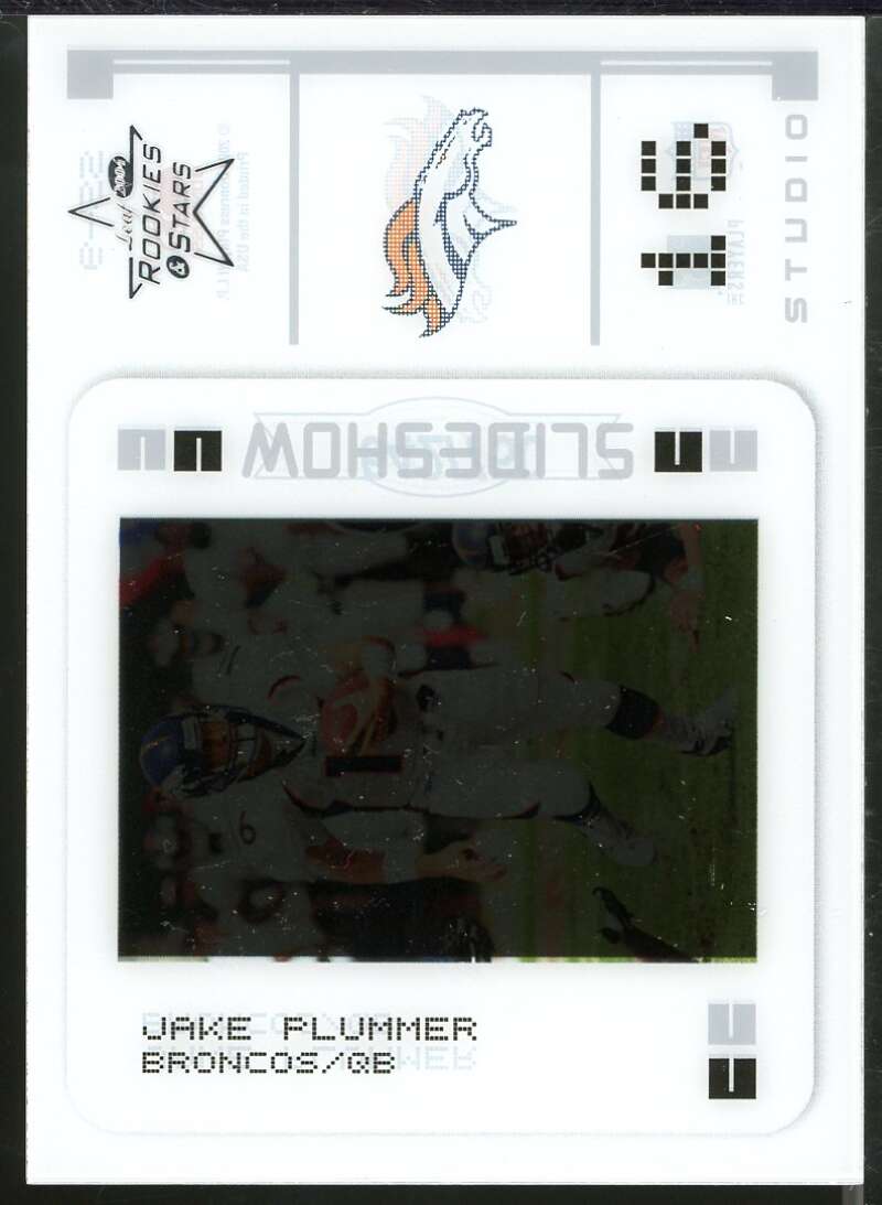 Jake Plummer Card 2004 Leaf Rookies and Stars Slideshow Silver Studio #SS9 Image 1