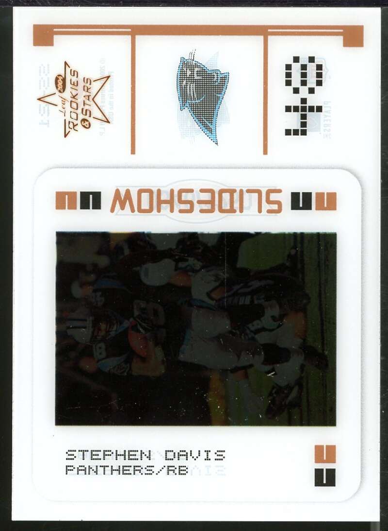 Stephen Davis Card 2004 Leaf Rookies and Stars Slideshow Bronze #SS21 Image 1