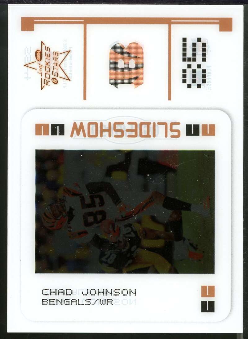 Chad Johnson Card 2004 Leaf Rookies and Stars Slideshow Bronze #SS4 Image 1