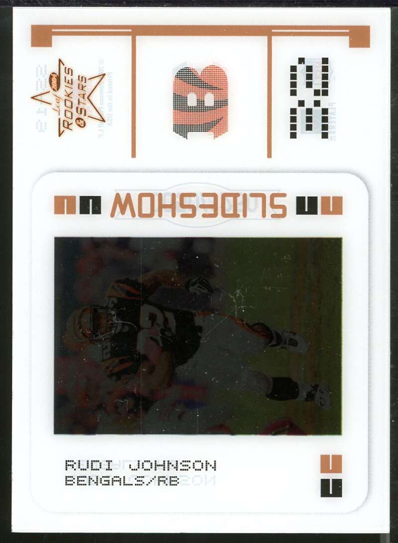 Rudi Johnson Card 2004 Leaf Rookies and Stars Slideshow Bronze #SS19 Image 1