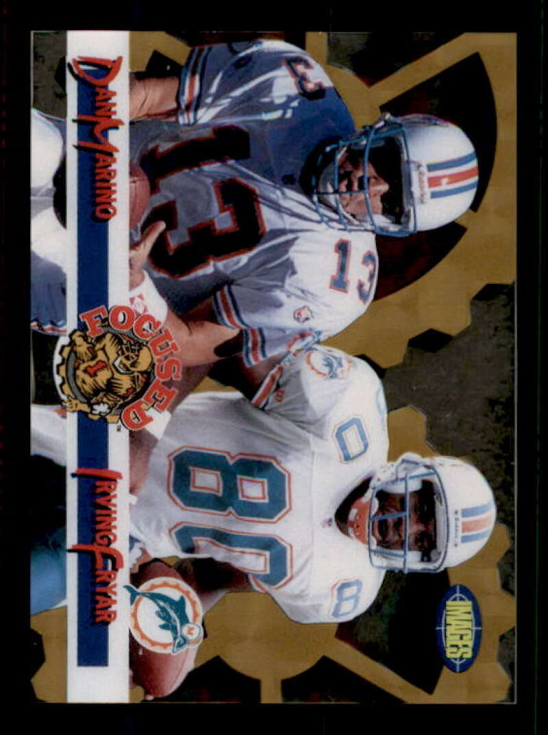 Dan Marino/Irving Fryar Card 1995 Images Limited Focused Gold #F20 Image 1