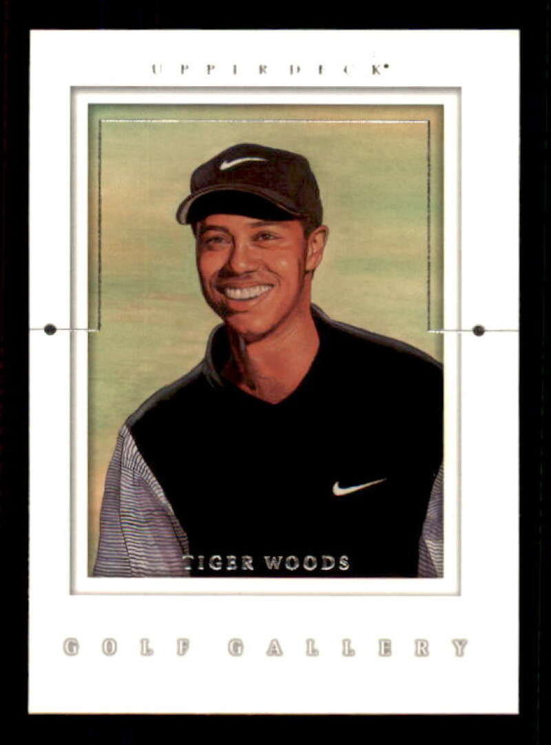 Tiger Woods Rookie Card 2001 Upper Deck Gallery #GG4 Image 1