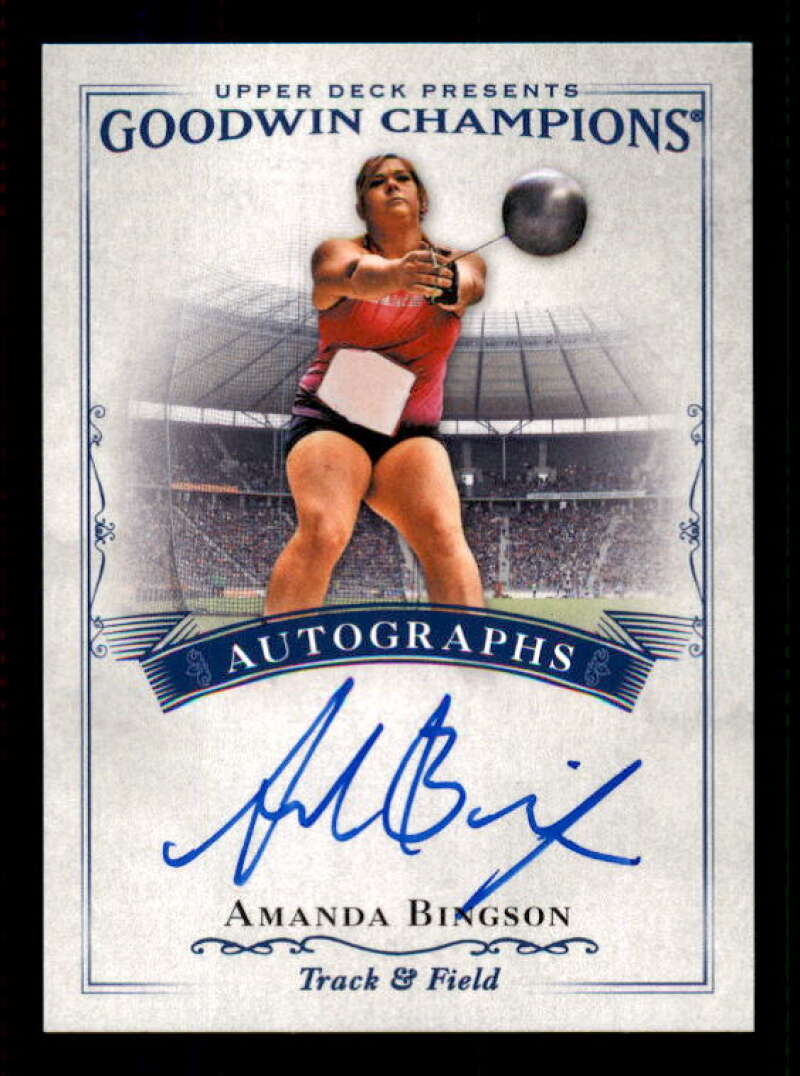 Amanda Bingson Card 2016 Upper Deck Goodwin Champions Autographs #AAB Image 1