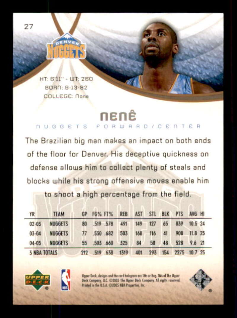 Nene Card 2005-06 SP Game Used 100 #27 Image 2