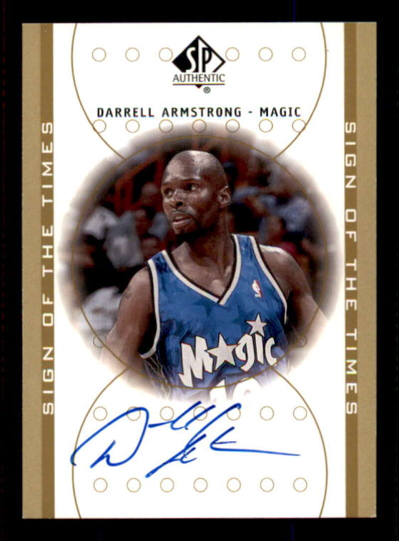 Darrell Armstrong Card 2000-01 SP Authentic Sign of the Times #AR Image 1