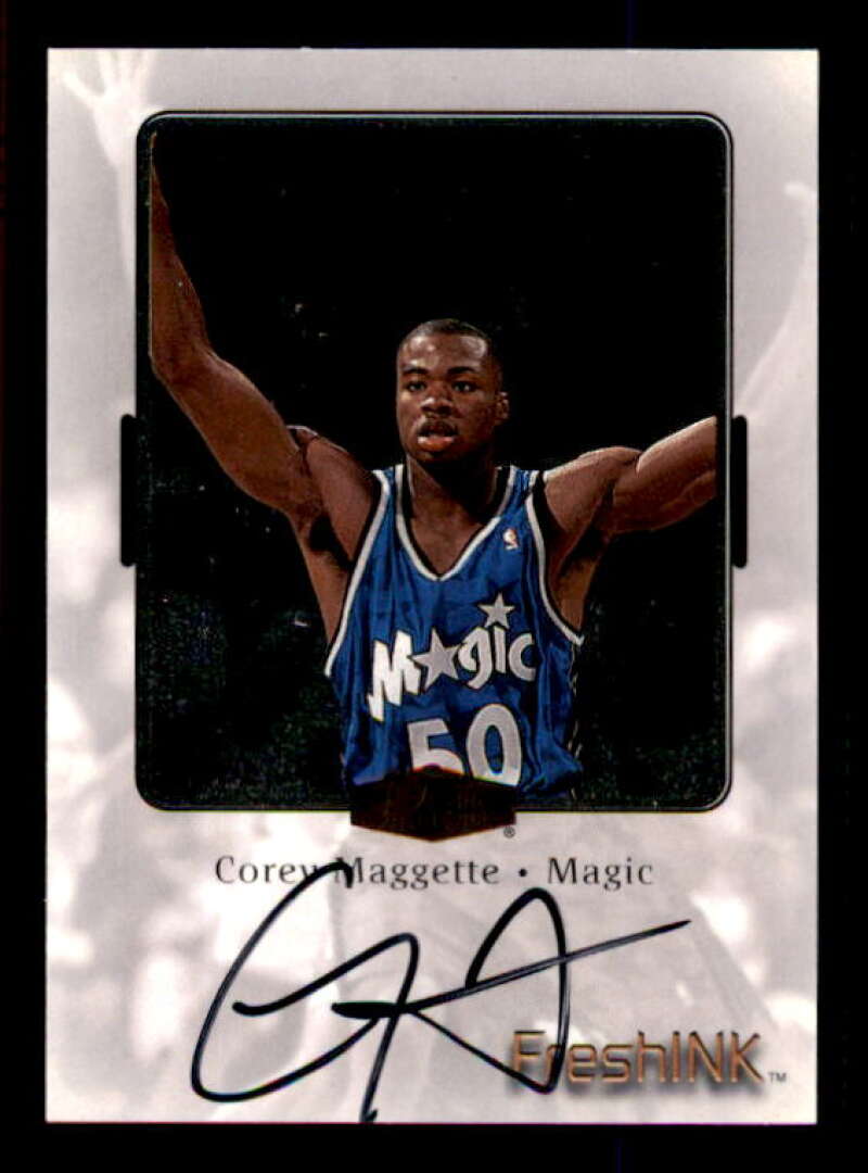 Corey Maggette Rookie Card 1999-00 Flair Showcase Fresh Ink #16 Image 1