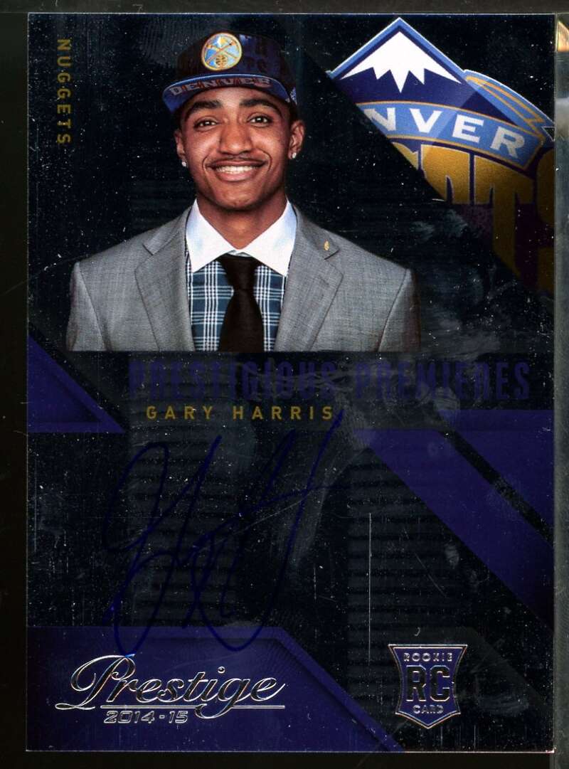 Gary Harris Rookie Card 2014-15 Prestige Prestigious Premieres Signatures #PPGH Image 1