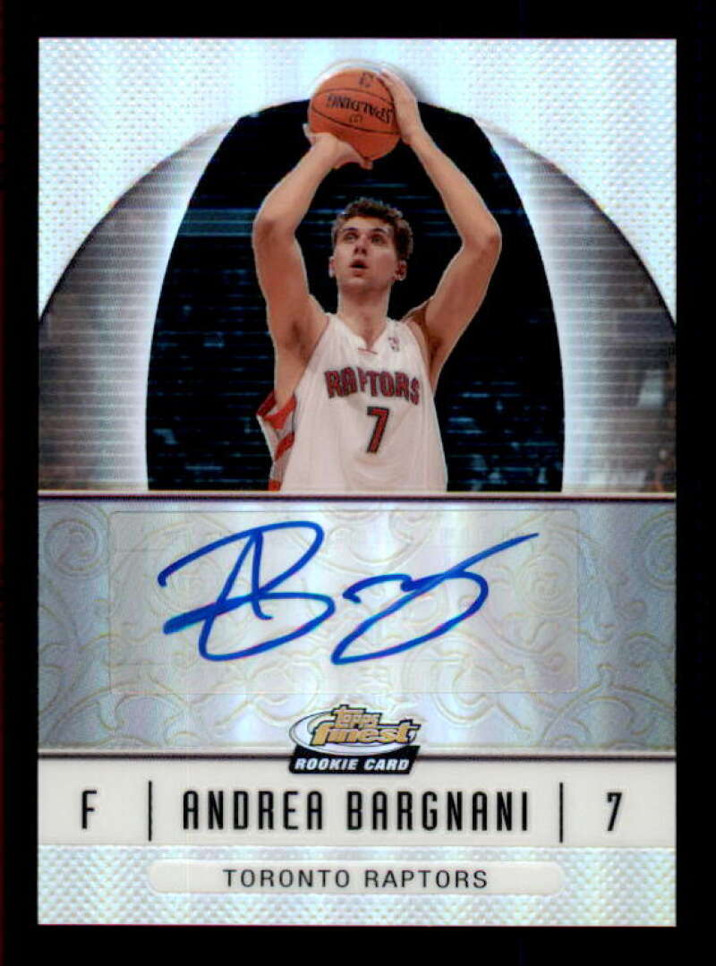 Andrea Bargnani A Card 2006-07 Finest Rookie Autographs Refractors #90 Image 1