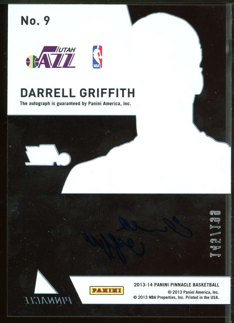 Darrell Griffith Card 2013-14 Pinnacle Essence of the Game Autographs #9 /199 Image 2