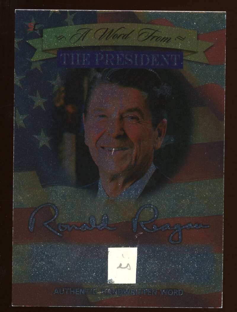 Ronald Reagan Card 2020 A Word from President #AWFR-RR Image 1