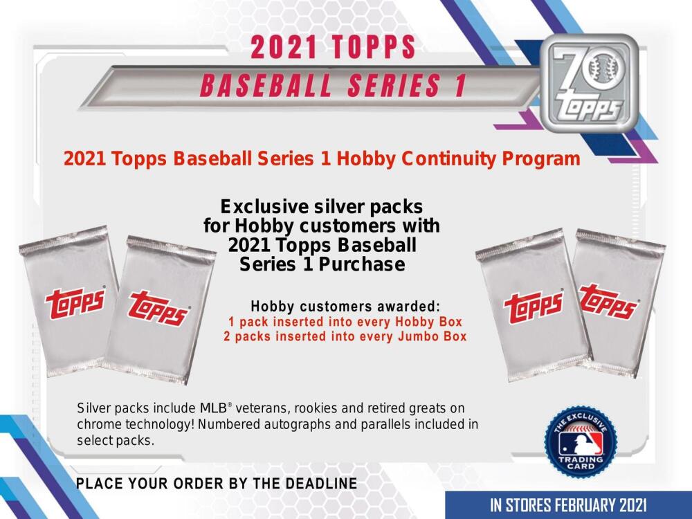 2021 Topps Series 1 Baseball Hobby Box Image 6