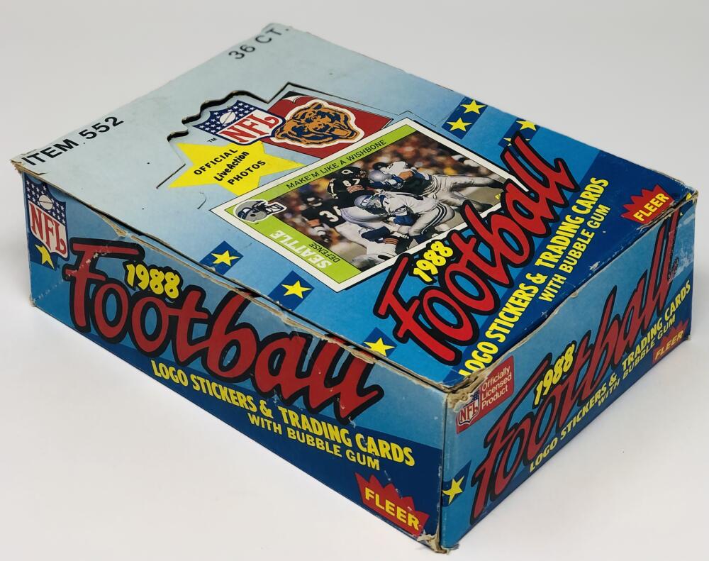 1988 Fleer Football Team Sticker Box RARE Image 3