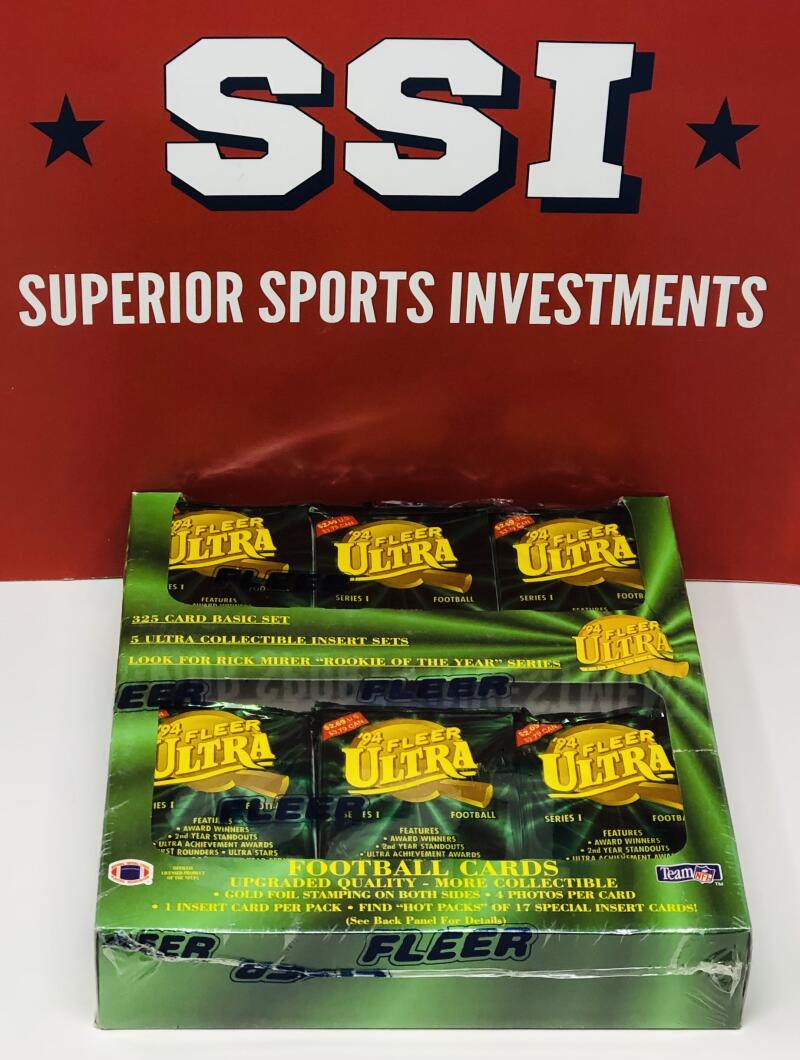 1994 Fleer Ultra Series 1 Football Jumbo Pack Box Image 1