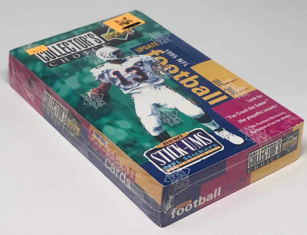 1995 Upper Deck Collectorâs Choice Update Football Box Image 2