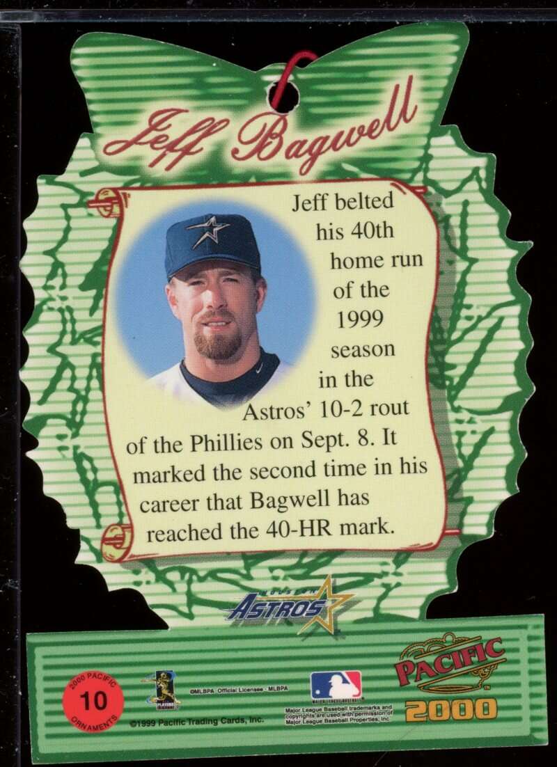 Jeff Bagwell Card 2000 Pacific Ornaments #10 Image 2