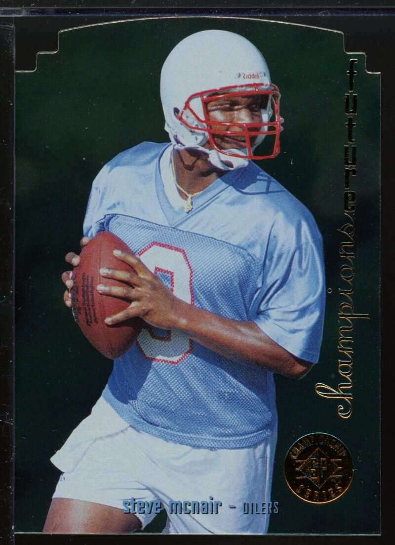 Steve McNair Rookie Card 1995 SP Championship Die Cuts #19 Image 1