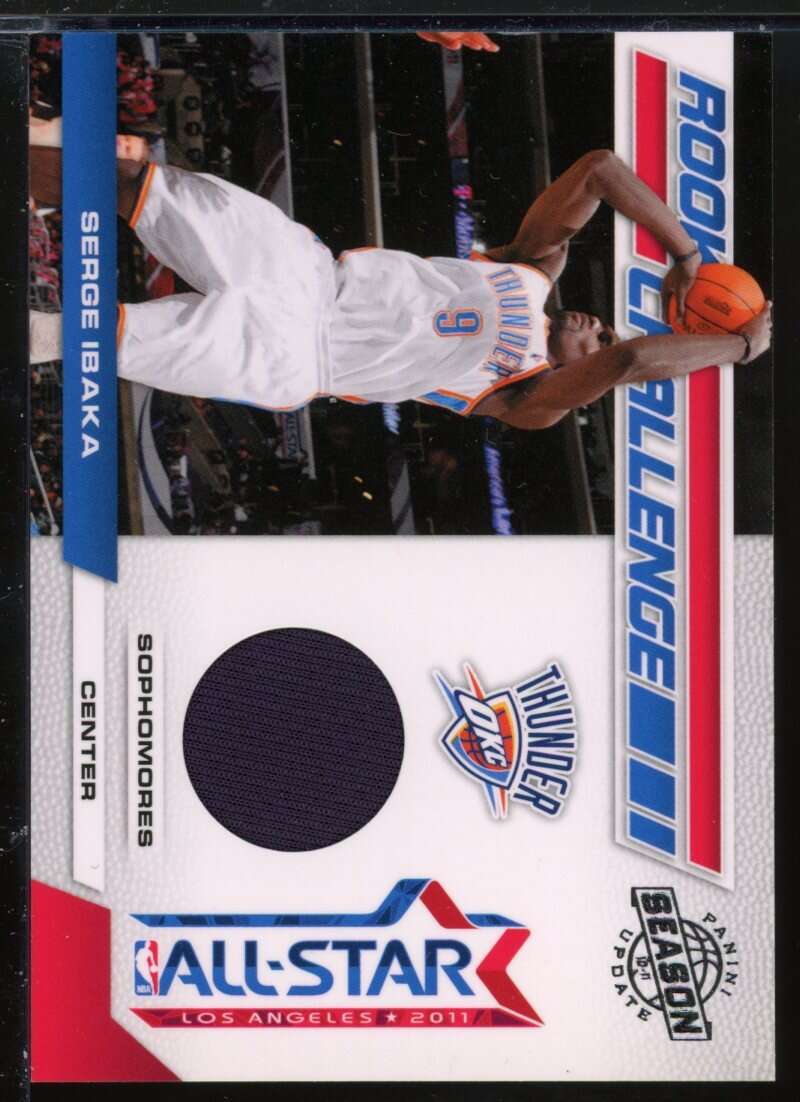 Serge Ibaka Card 2010-11 Panini Season Update Rookie Challenge Materials #13 Image 1