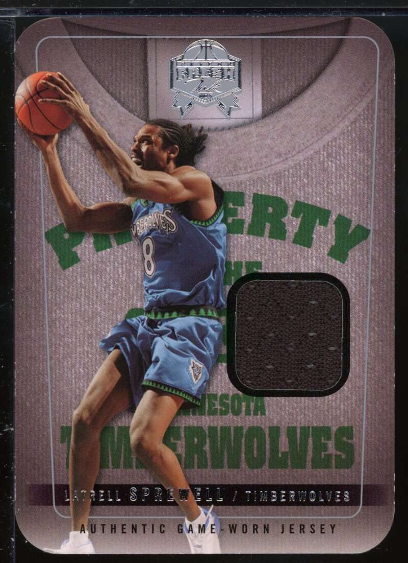 Latrell Sprewell Card 2004-05 SkyBox Fresh Ink Property Of Jerseys #17 Image 1